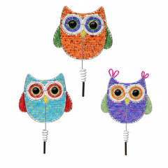 Owl Garden Stake, Asst (Set of 3)