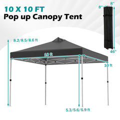 10 x 10 Feet Outdoor Commercial Pop up Canopy Tent
