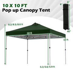10 x 10 Feet Outdoor Commercial Pop up Canopy Tent