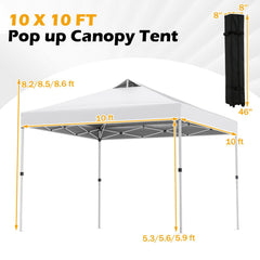 10 x 10 Feet Outdoor Commercial Pop up Canopy Tent
