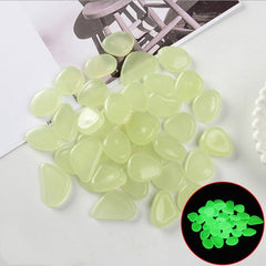 Luminous Stones Fluorescent Aquarium Pebbles Fish Tank Garden Luminous Stones