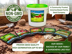 BEST VALUE: 100,000 Vegetable Heirloom Seed Vault. 100 Seed Packets