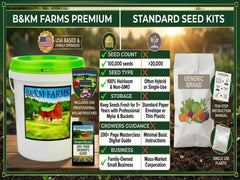 BEST VALUE: 100,000 Vegetable Heirloom Seed Vault. 100 Seed Packets