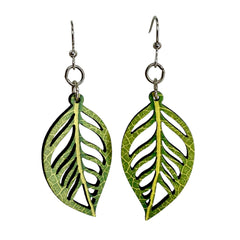Chlorophyll Leaf Earrings #1838