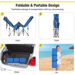 Folding Camping Cot with Side Storage Pocket