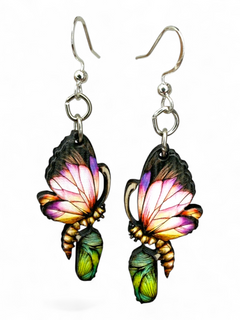 Cocoon to Butterfly Earrings #227