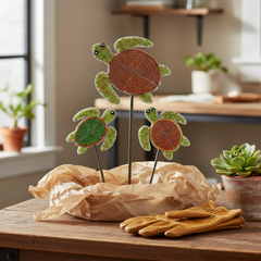 Sea Turtle Garden Stake (Set of 3)