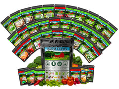 20-50 Varieties - Heirloom Vegetable & Herb Seed Vaults – USA Grown, Non-GMO - 10,000-50,000 Seeds