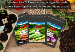 30 Seed Packet Vault: Heirloom, Non-GMO Vegetable Seed Packets