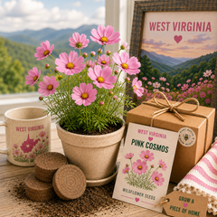 West Virginia Pink Cosmos Wildflower Grow Kit