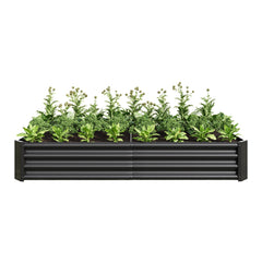 Raised Garden Bed Outdoor 6×3×1 ft Metal Raised Rectangle Planter Bed