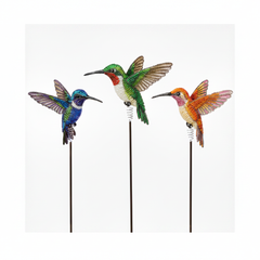 Hummingbird Garden Stake, Asst (Set of 3)