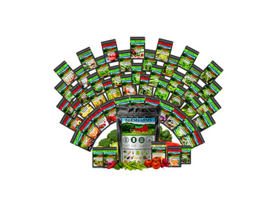 20-50 Varieties - Heirloom Vegetable & Herb Seed Vaults – USA Grown, Non-GMO - 10,000-50,000 Seeds