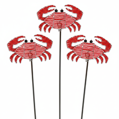 Crab Garden Stake (Set of 3)