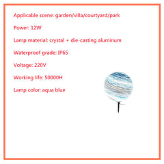 Solar Lawn Outdoor Waterproof Villa Garden Grass Earth Lamp