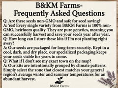 30 Seed Packet Vault: Heirloom, Non-GMO Vegetable Seed Packets