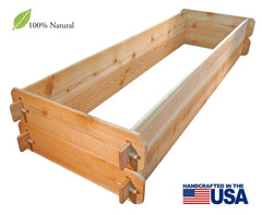 Timberlane Gardens Raised Garden Bed Kit Double Deep (Two 2x6) Select Cedar