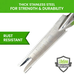 Stainless Steel 5-in-1 Garden Weeder Trowel