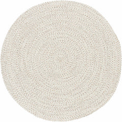 Beige Braided Faux Jute Outdoor Rug