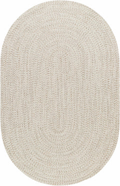 Beige Braided Faux Jute Outdoor Rug