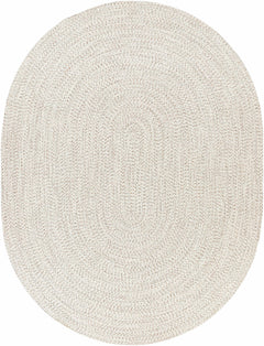 Beige Braided Faux Jute Outdoor Rug