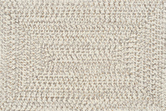 Beige Braided Faux Jute Outdoor Rug