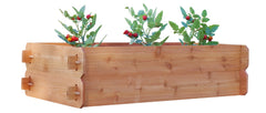 Timberlane Gardens Raised Garden Bed Kit Double Deep (Two 2x4) Select Cedar