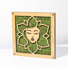 Preserved Moss Wood Botanical Art - Gaia