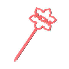 MOM Heart Pink Acrylic Plant Sign - Add On