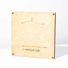 Monogrammed Moss Frame - Wooden Botanical Wall Art Letter "T"