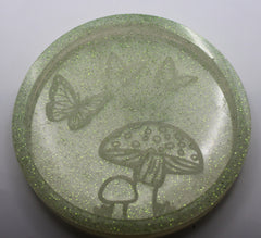 Resin Mushroom Butterfly Trinket Tray