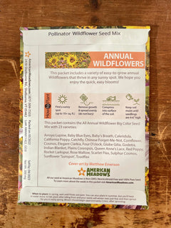 "Believe in Tomorrow" Garden Greetings Kit w. Wildflower Seed Packet, Infosheets + "Let Yourself Grow" Greeting Card (Celebrate Pollinators)