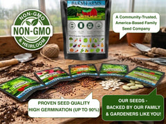 20-50 Varieties - Heirloom Vegetable & Herb Seed Vaults – USA Grown, Non-GMO - 10,000-50,000 Seeds