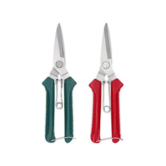 190mm Straight Head Pruning Shears | Stainless Steel Garden Scissors