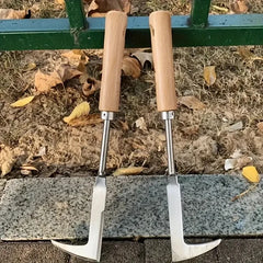 Heavy-Duty Carbon Steel Hand Shovel | Ergonomic Weeding Tool for Cracks and Gardens