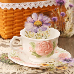 20pcs Floral Scent Vintage Flower Stickers | Creative DIY Journal Garden Label Pack