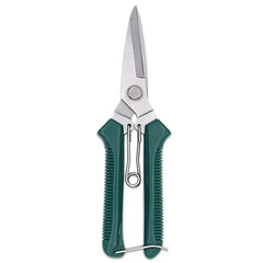 190mm Straight Head Pruning Shears | Stainless Steel Garden Scissors