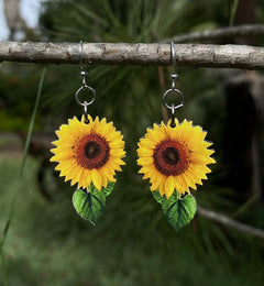 Vibrant Sunflower Earrings #1688