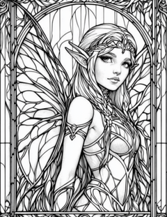 Garden Spirits: Stained Glass Fairies & Elves – Volume 5