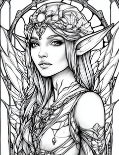Garden Spirits: Stained Glass Fairies & Elves – Volume 5