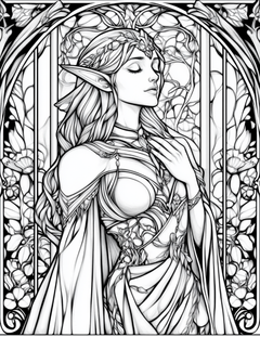 Garden Spirits: Stained Glass Fairies & Elves – Volume 5