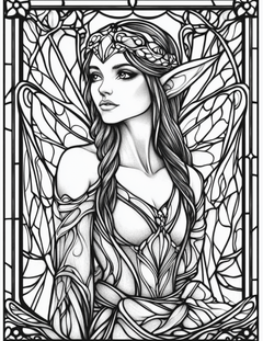 Garden Spirits: Stained Glass Fairies & Elves – Volume 1