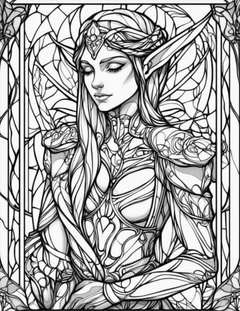 Garden Spirits: Stained Glass Fairies & Elves – Volume 1