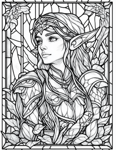 Garden Spirits: Stained Glass Fairies & Elves – Volume 1