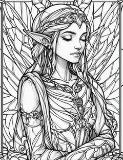Garden Spirits: Stained Glass Fairies & Elves – Volume 2
