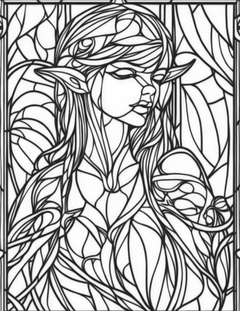 Garden Spirits: Stained Glass Fairies & Elves – Volume 2