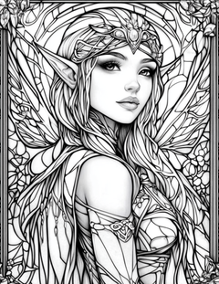 Garden Spirits: Stained Glass Fairies & Elves – Volume 2