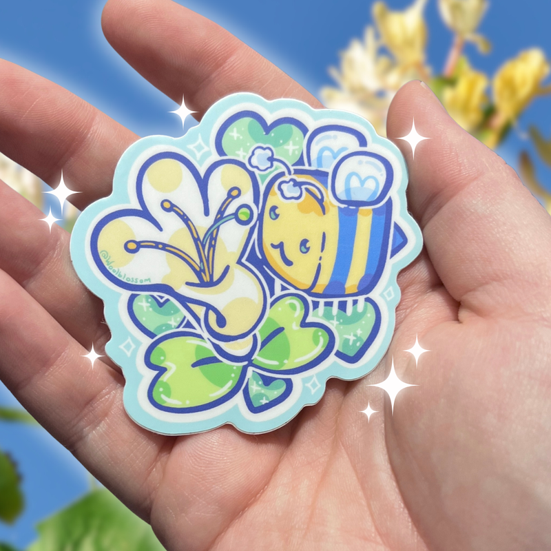 Honeysuckle Bee ~ Sticker v.2