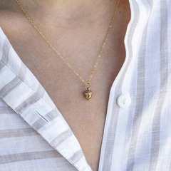 Dainty Acorn Charm 14k Gold Filled Necklace