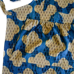 Organic Cotton Block Print Apron - Unisex Kitchen & Garden | Mali